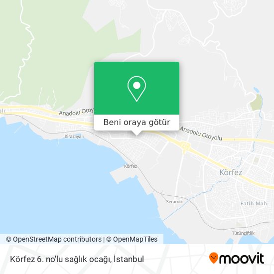 Körfez 6. no'lu sağlık ocağı harita