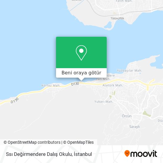 Ssı Değirmendere Dalış Okulu harita