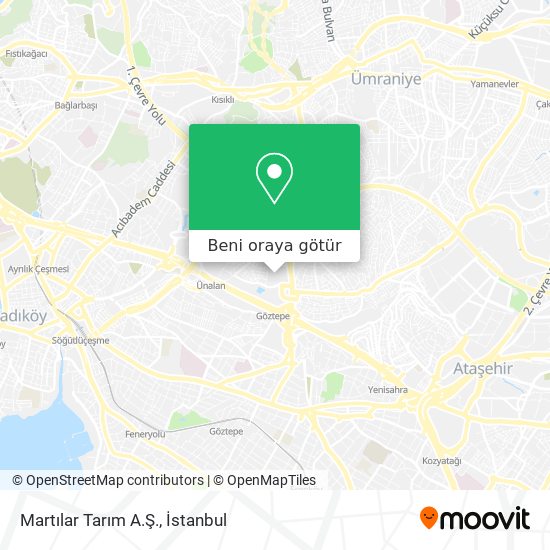 Martılar Tarım A.Ş. harita