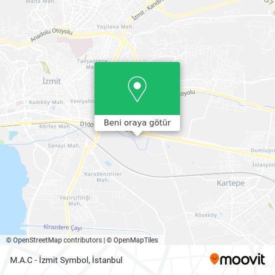 M.A.C - İzmit Symbol harita
