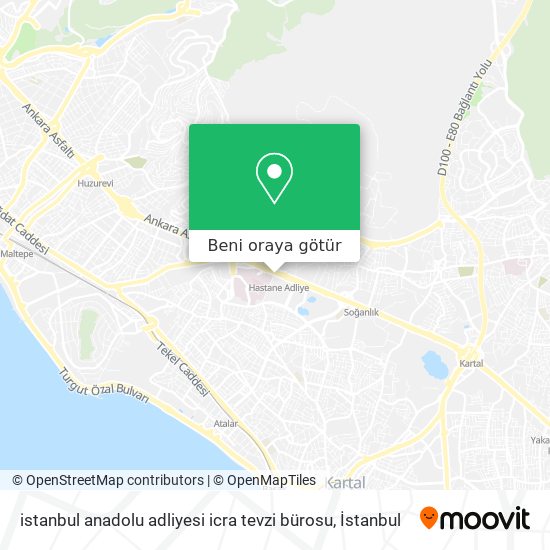 istanbul anadolu adliyesi icra tevzi bürosu harita
