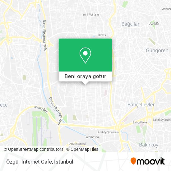 Özgür İnternet Cafe harita