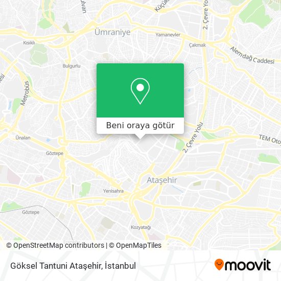 Göksel Tantuni Ataşehir harita