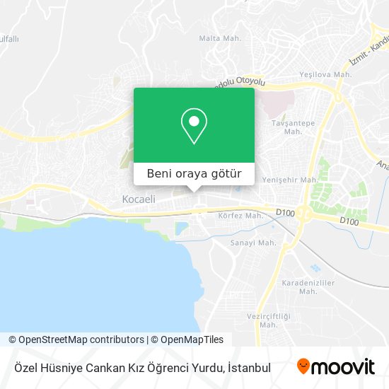 Özel Hüsniye Cankan Kız Öğrenci Yurdu harita
