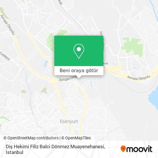 Diş Hekimi Filiz Balci Dönmez Muayenehanesi harita