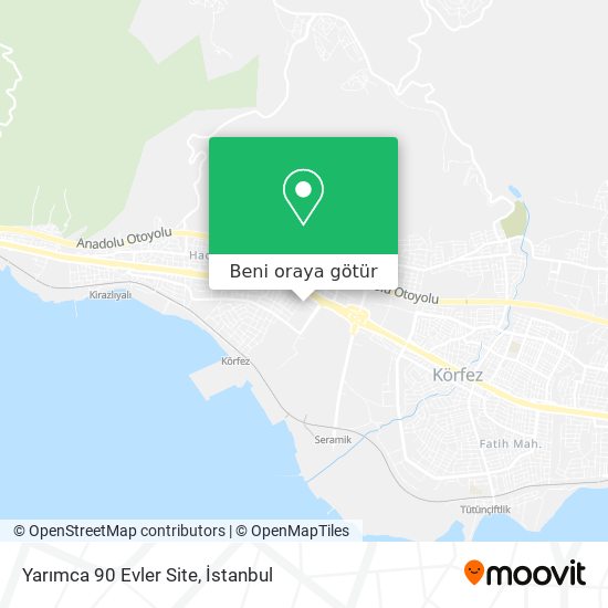 Yarımca 90 Evler Site harita