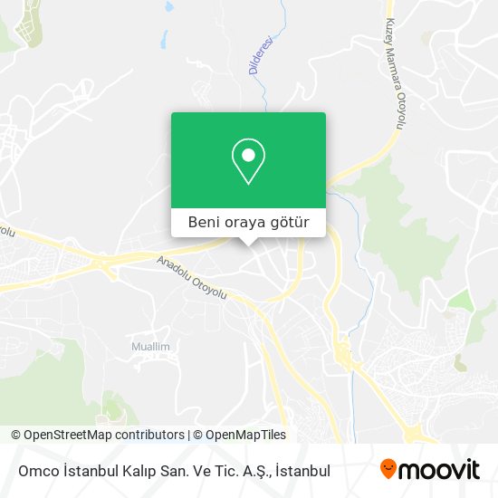 Omco İstanbul Kalıp San. Ve Tic. A.Ş. harita