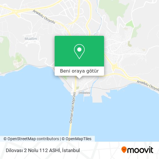 Dilovası 2 Nolu 112 ASHİ harita
