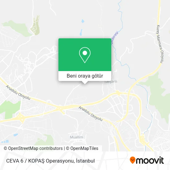 CEVA 6 / KOPAŞ Operasyonu harita