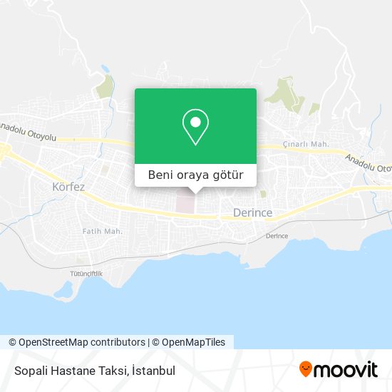 Sopali Hastane Taksi harita