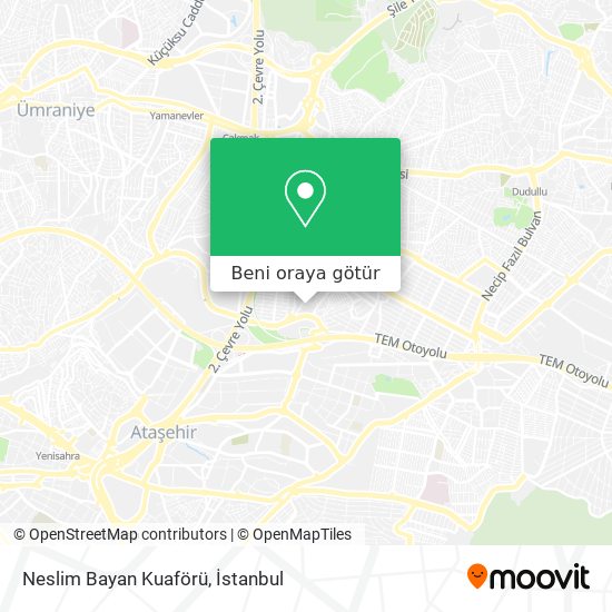Neslim Bayan Kuaförü harita
