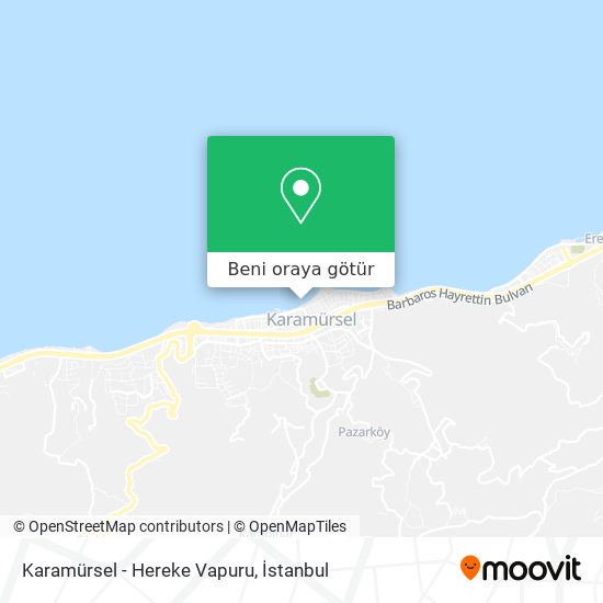 Karamürsel - Hereke Vapuru harita