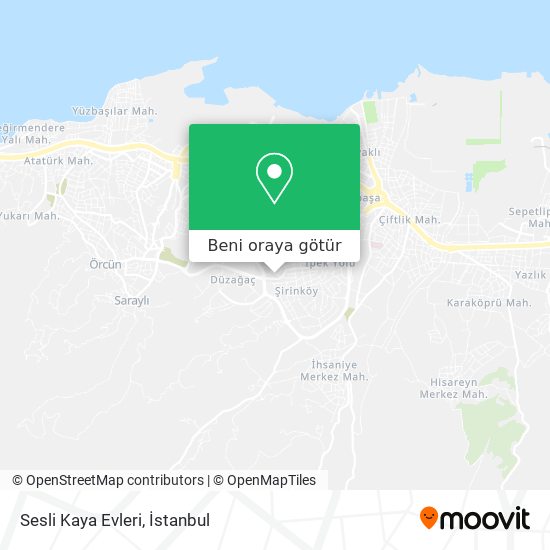 Sesli Kaya Evleri harita