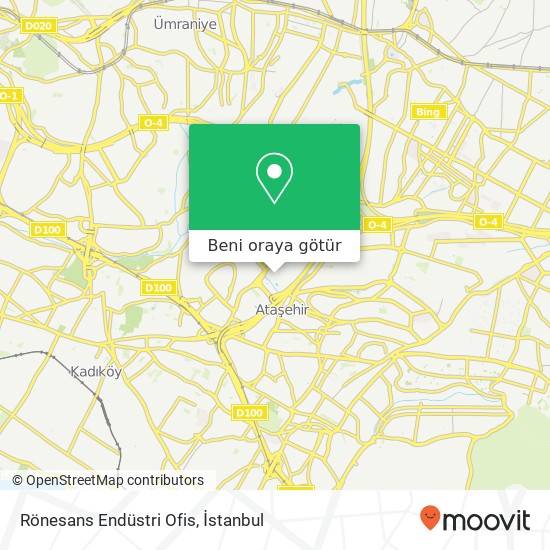 Rönesans Endüstri Ofis harita
