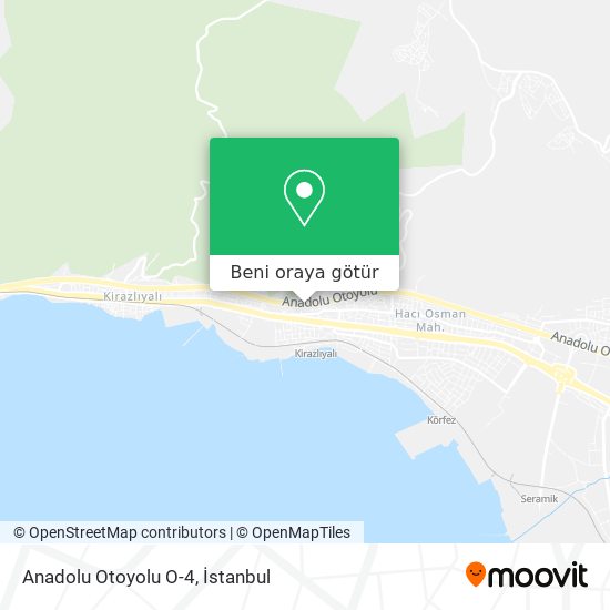 Anadolu Otoyolu O-4 harita
