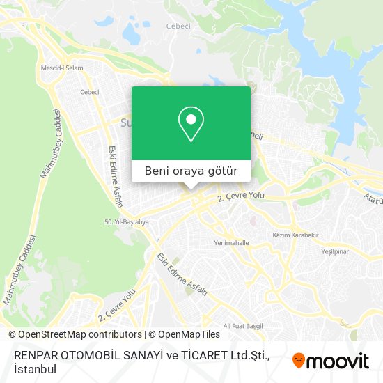 RENPAR OTOMOBİL SANAYİ ve TİCARET Ltd.Şti. harita