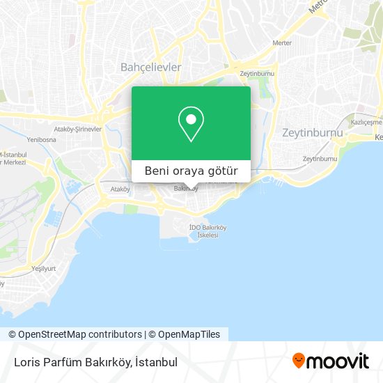 Loris Parfüm Bakırköy harita