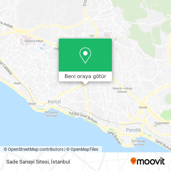 Sade Sanayi Sitesi harita
