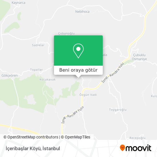 İçeribaşlar Köyü harita