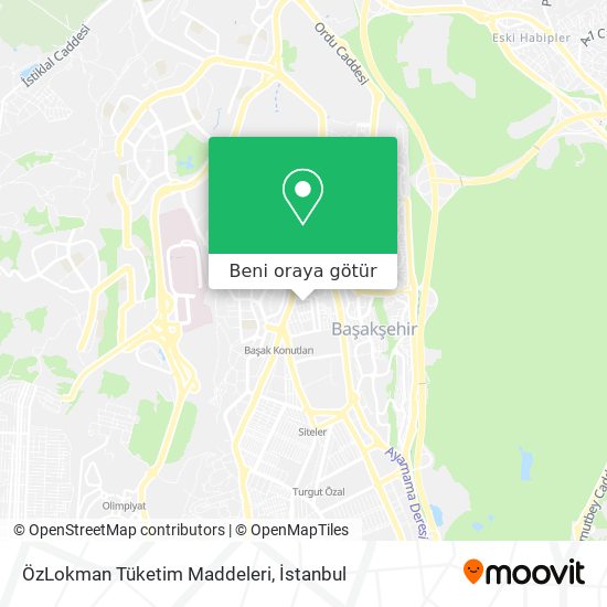 ÖzLokman Tüketim Maddeleri harita