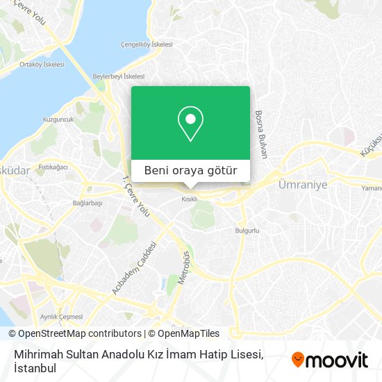 Mihrimah Sultan Anadolu Kız İmam Hatip Lisesi harita