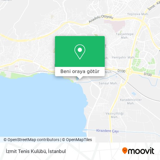 İzmit Tenis Kulübü harita