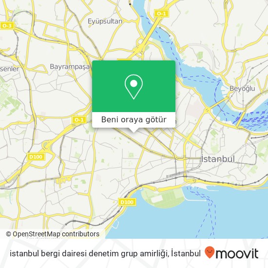 istanbul bergi dairesi denetim grup amirliği harita