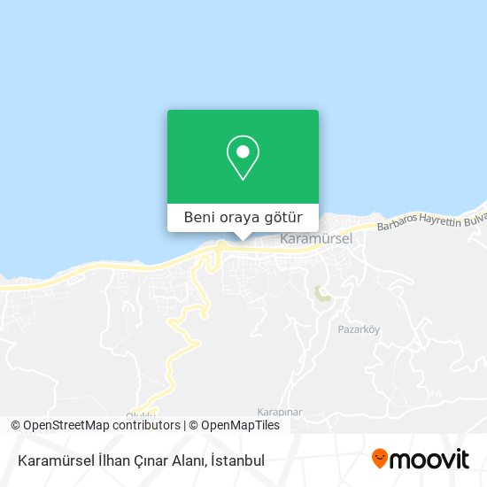 Karamürsel İlhan Çınar Alanı harita