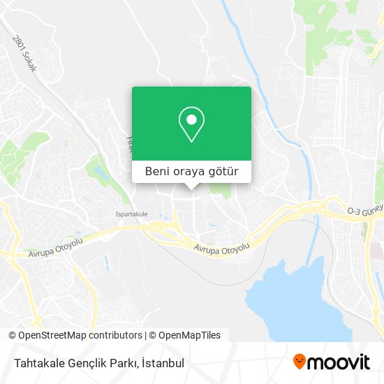 Tahtakale Gençlik Parkı harita