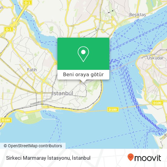 Sirkeci Marmaray İstasyonu harita