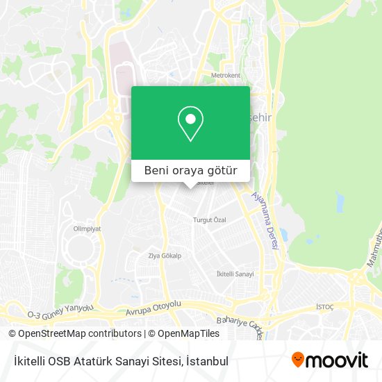 İkitelli OSB Atatürk Sanayi Sitesi harita