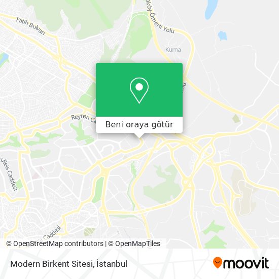 Modern Birkent Sitesi harita