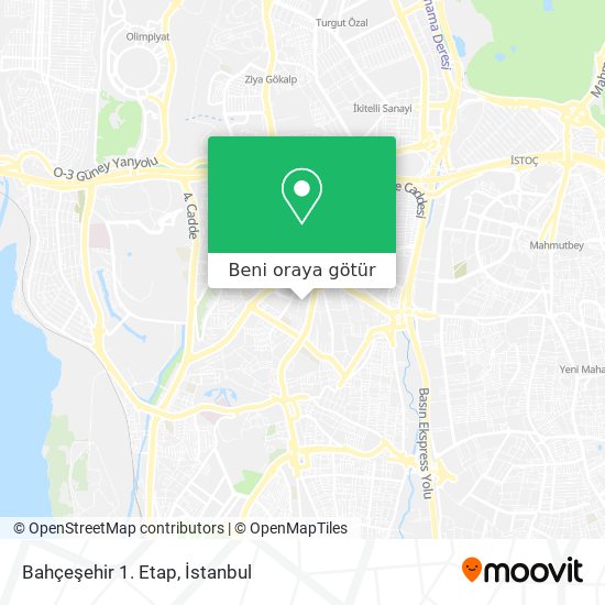 Bahçeşehir 1. Etap harita