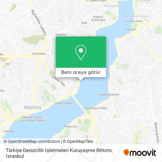 Türkiye Denizcilik İşletmeleri Kuruçeşme Rıhtımı harita