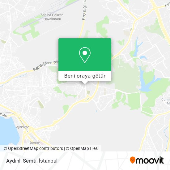 Aydınlı Semti harita