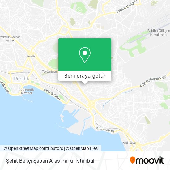 Şehit Bekçi Şaban Aras Parkı harita