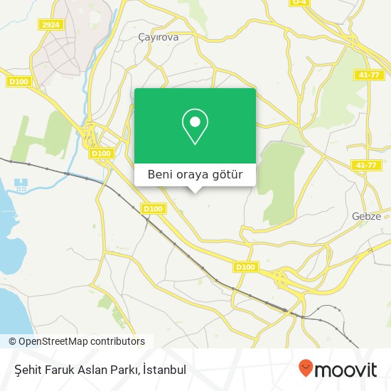 Şehit Faruk Aslan Parkı harita