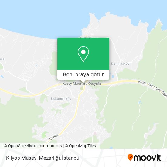 Kilyos Musevi Mezarlığı harita