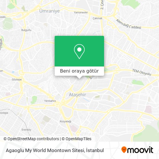 Agaoglu My World Moontown Sitesi harita