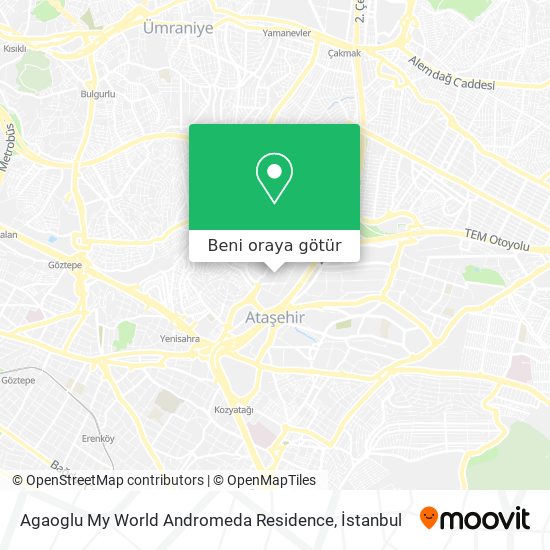 Agaoglu My World Andromeda Residence harita