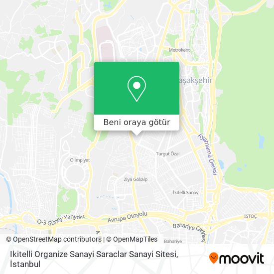 Ikitelli Organize Sanayi Saraclar Sanayi Sitesi harita