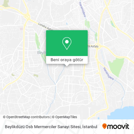 Beylikdüzü Osb Mermerciler Sanayi Sitesi harita