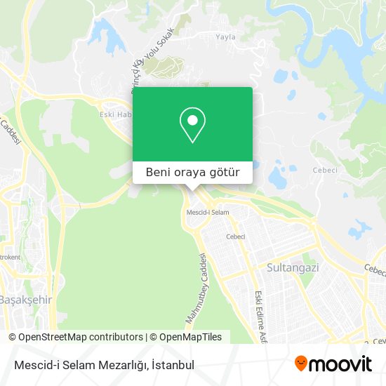 Mescid-i Selam Mezarlığı harita