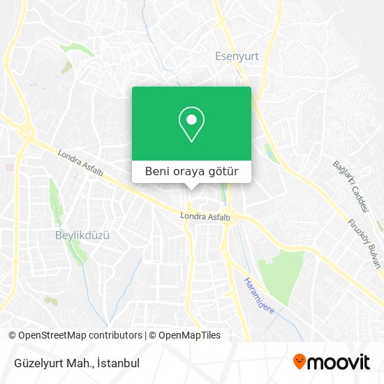 Güzelyurt Mah. harita