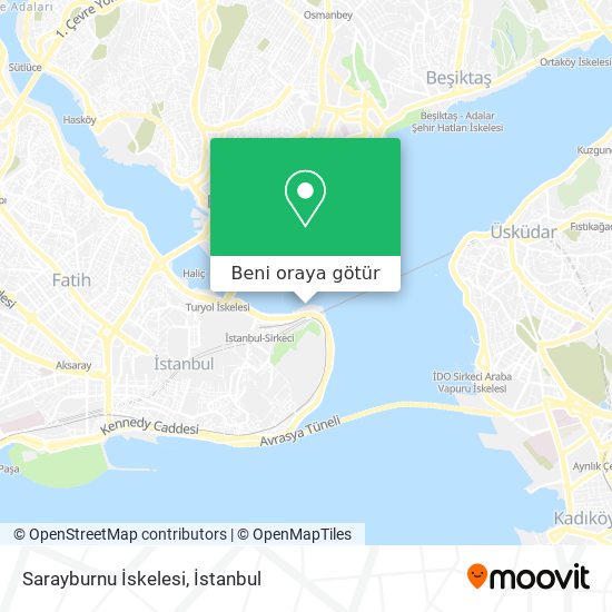 Sarayburnu İskelesi harita
