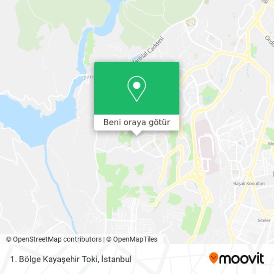 1. Bölge Kayaşehir Toki harita