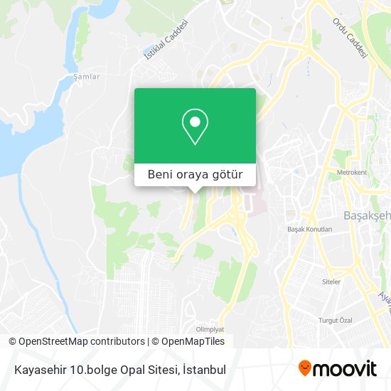 Kayasehir 10.bolge Opal Sitesi harita