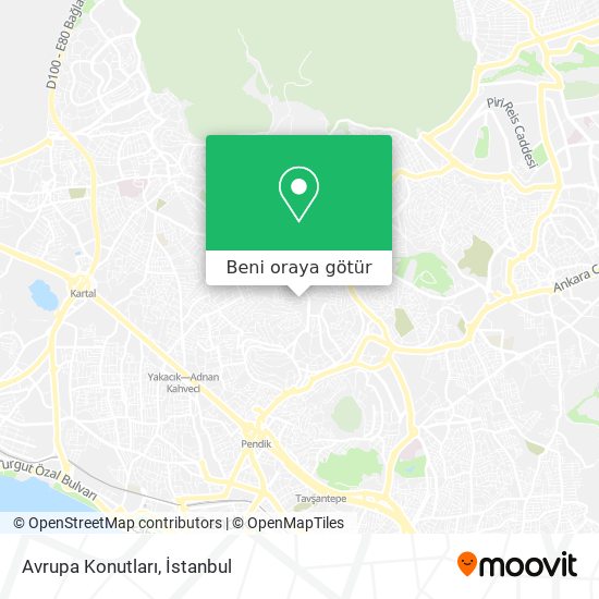 Avrupa Konutları harita