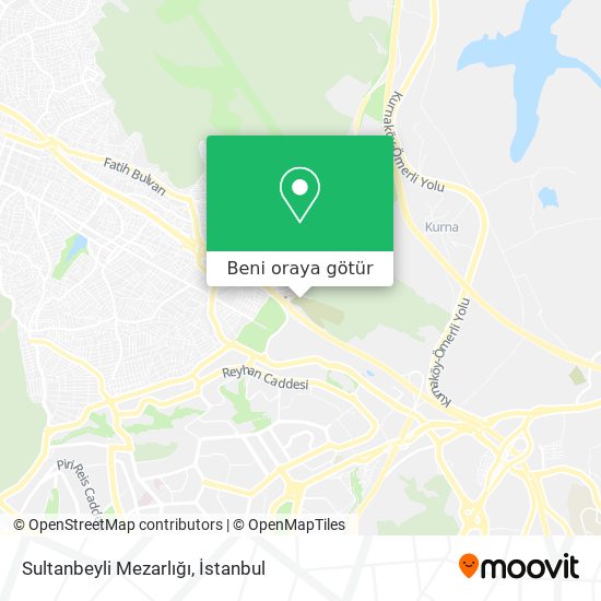 Sultanbeyli Mezarlığı harita