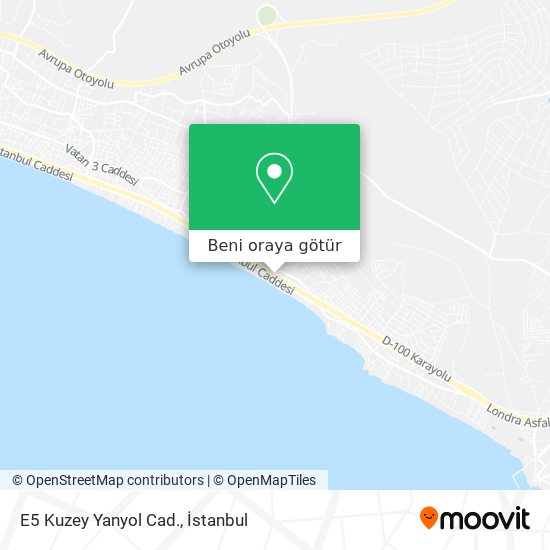 E5 Kuzey Yanyol Cad. harita